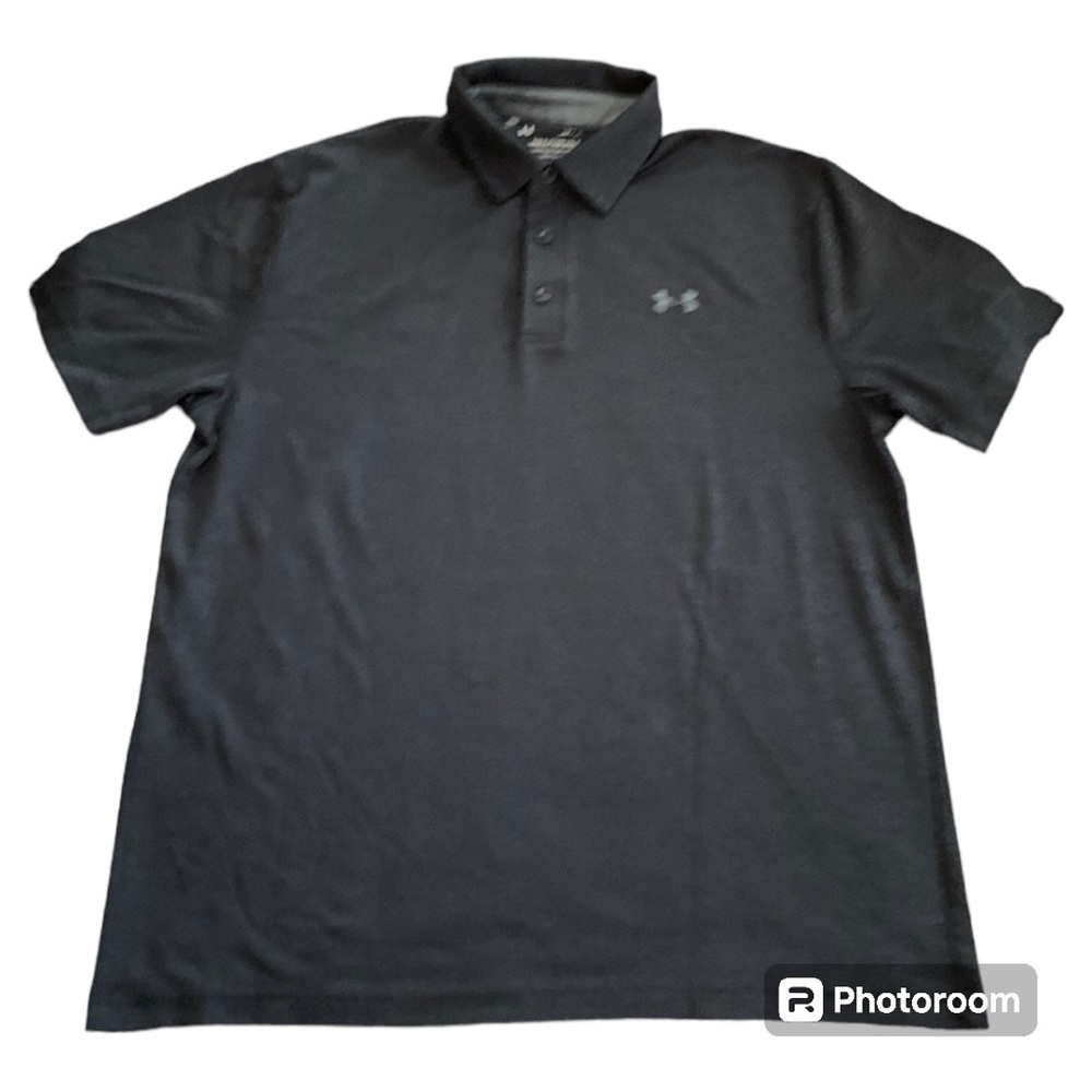 Under Armour Mens Large dark gray playoff polo